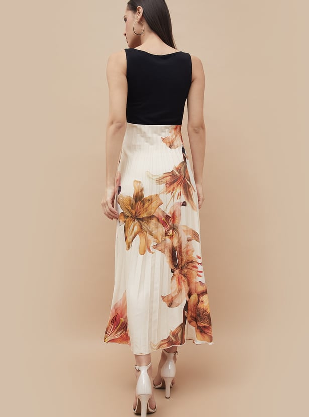 CODE Floral Print Maxi Dress