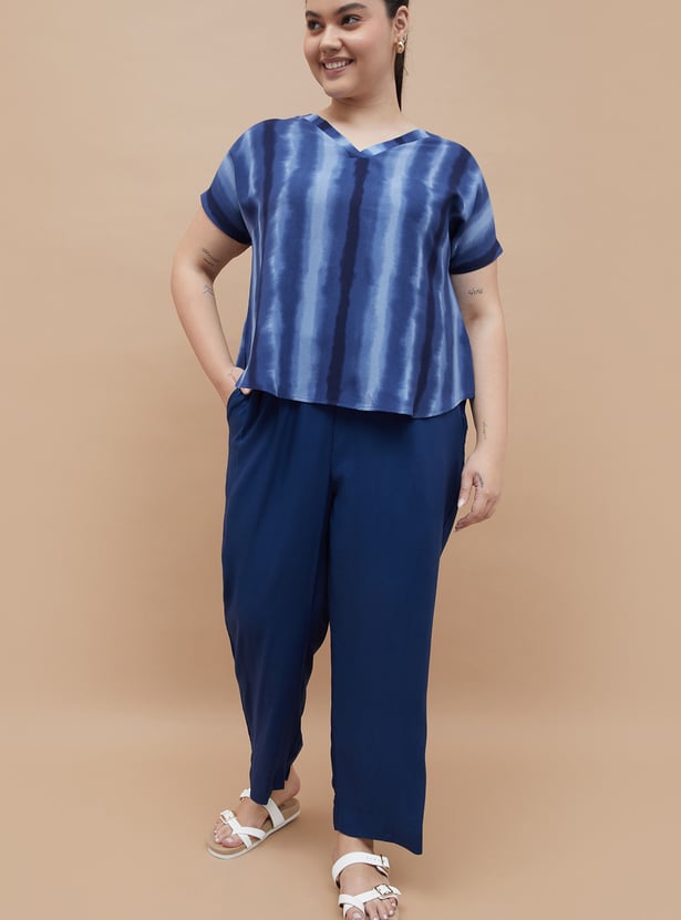 NEXUS Tie & Dye V-Neck Top