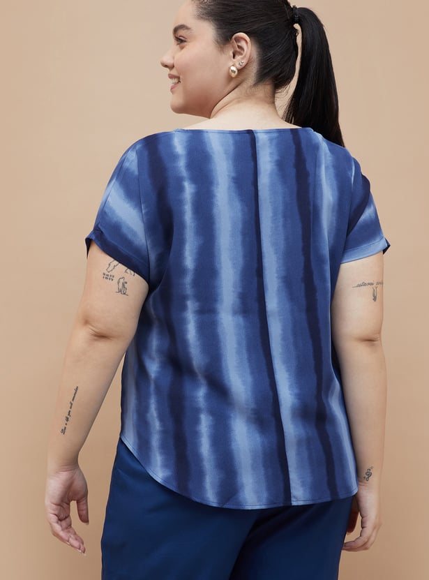 NEXUS Tie & Dye V-Neck Top