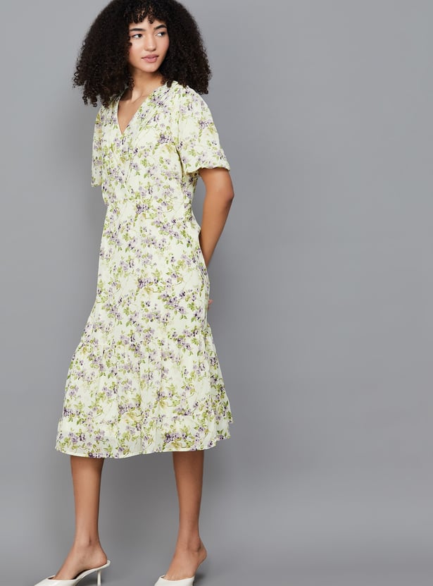 LATIN QUARTERS Floral Print A-line Dress