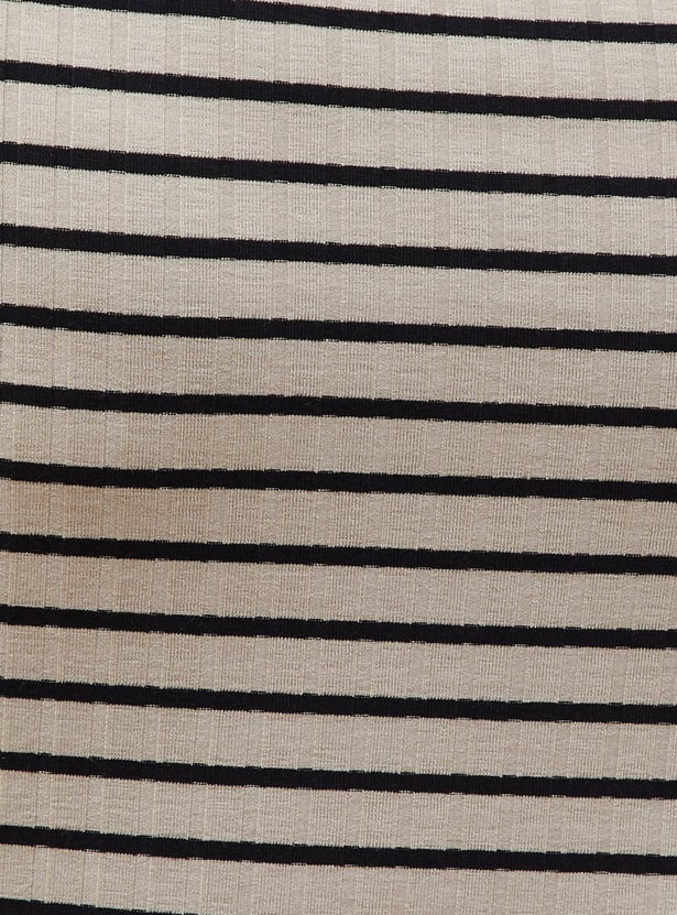 GINGER Striped Bodycon Dress