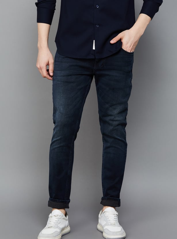 SPYKAR Washed Kano Jeans (Slim Tapered)