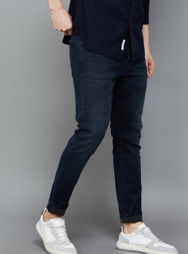 SPYKAR Washed Kano Jeans (Slim Tapered)