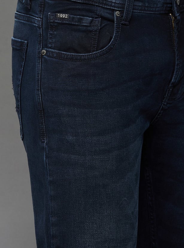 SPYKAR Washed Kano Jeans (Slim Tapered)