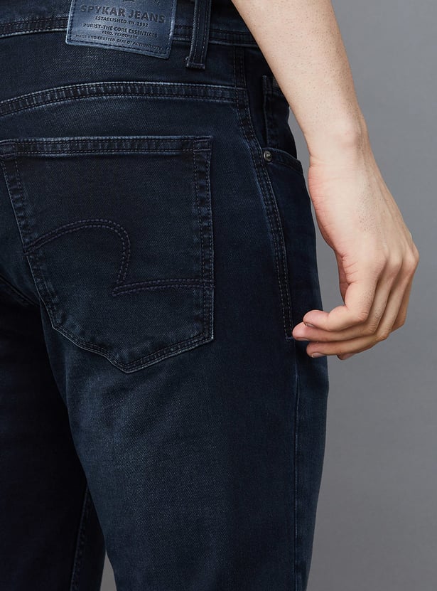 SPYKAR Washed Kano Jeans (Slim Tapered)