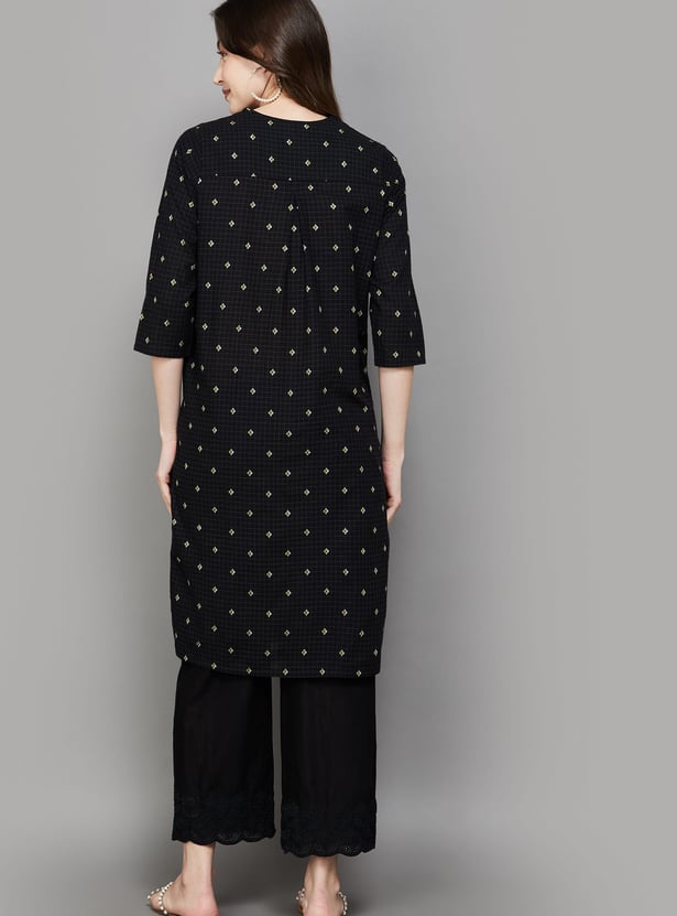 BIBA Jacquard Straight Kurta