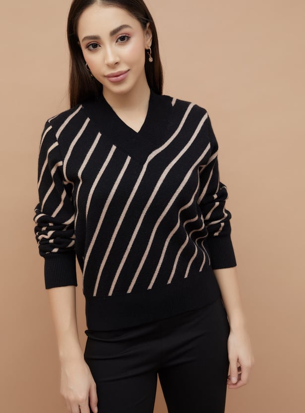 CODE Striped Sweater