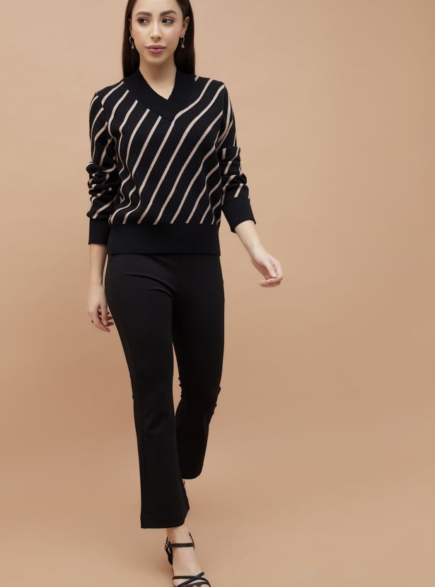 CODE Striped Sweater