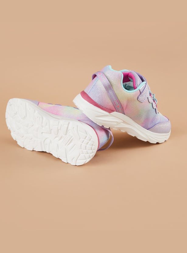 FAME FOREVER Girls Glitter Velcro Sneakers