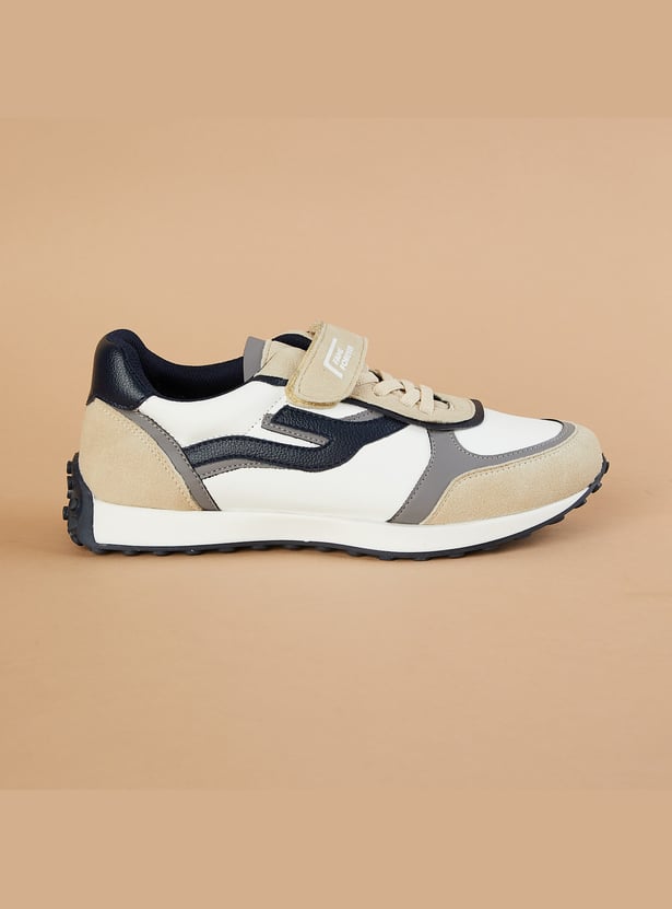 FAME FOREVER Boys Contrast Overlay Velcro Sneakers
