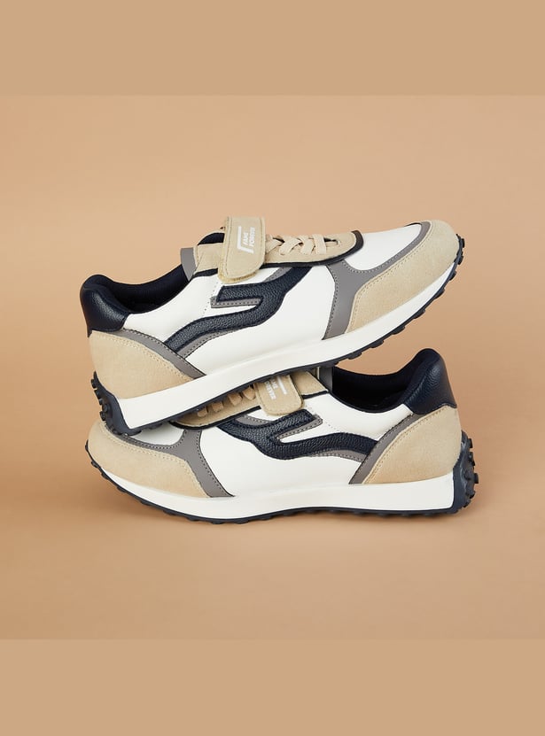 FAME FOREVER Boys Contrast Overlay Velcro Sneakers