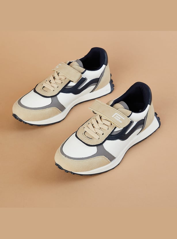 FAME FOREVER Boys Contrast Overlay Velcro Sneakers