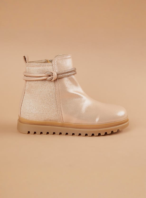 FAME FOREVER Girls Glitter Chelsea Boots
