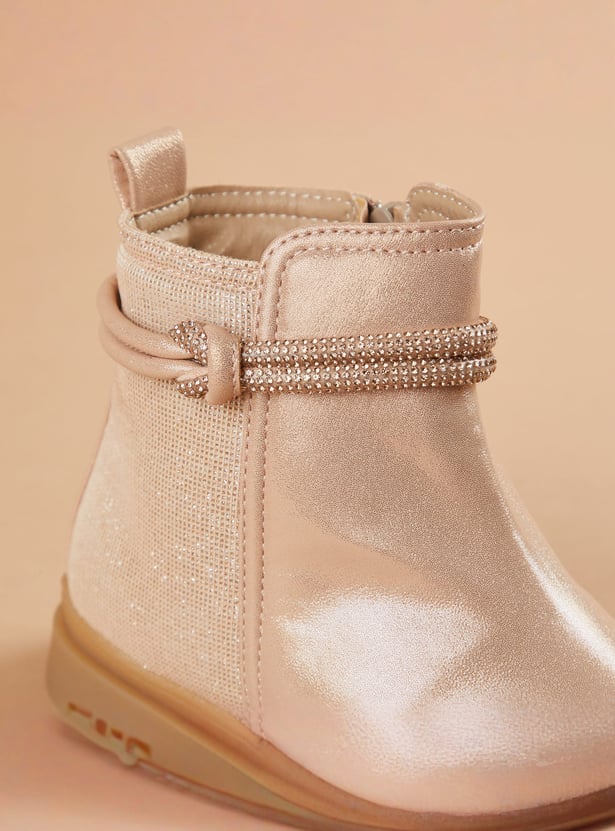 FAME FOREVER Girls Glitter Chelsea Boots