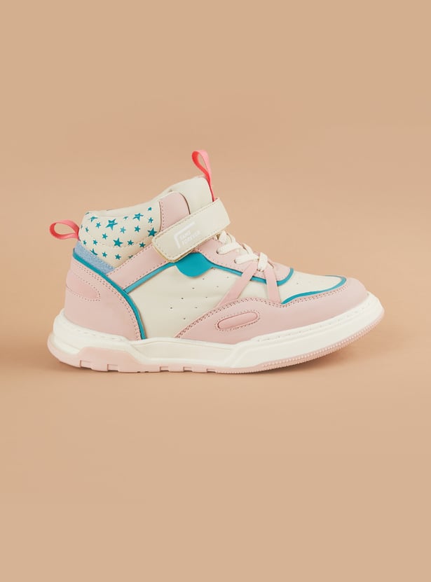 FAME FOREVER Girls Colourblocked Lace-Up Sneakers