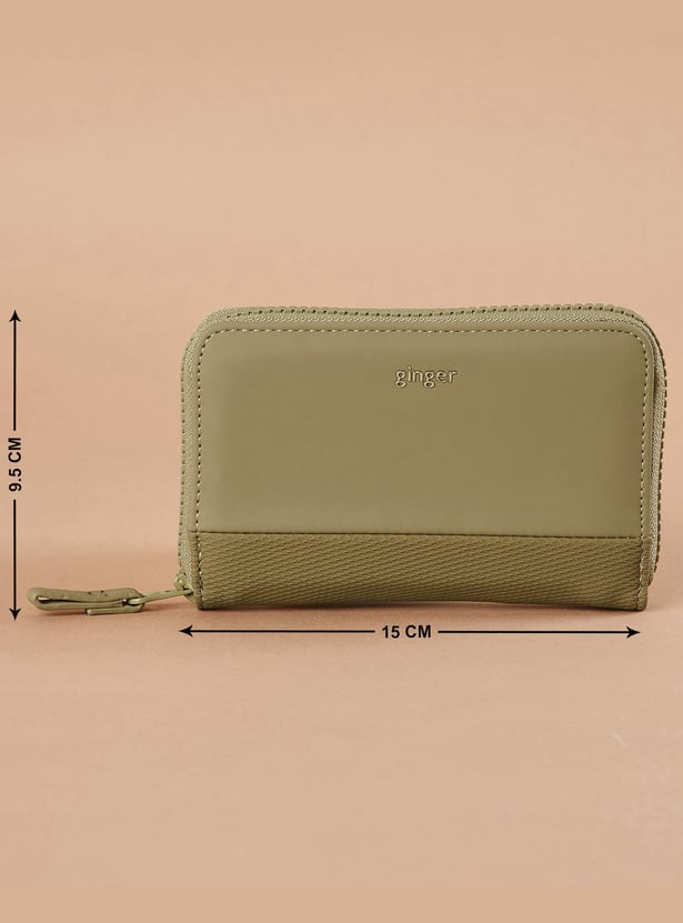 【th products】 Zip Around Wallet Buy GINGER Textured Zip-Around Wallet from Ginger at just INR 999.0
