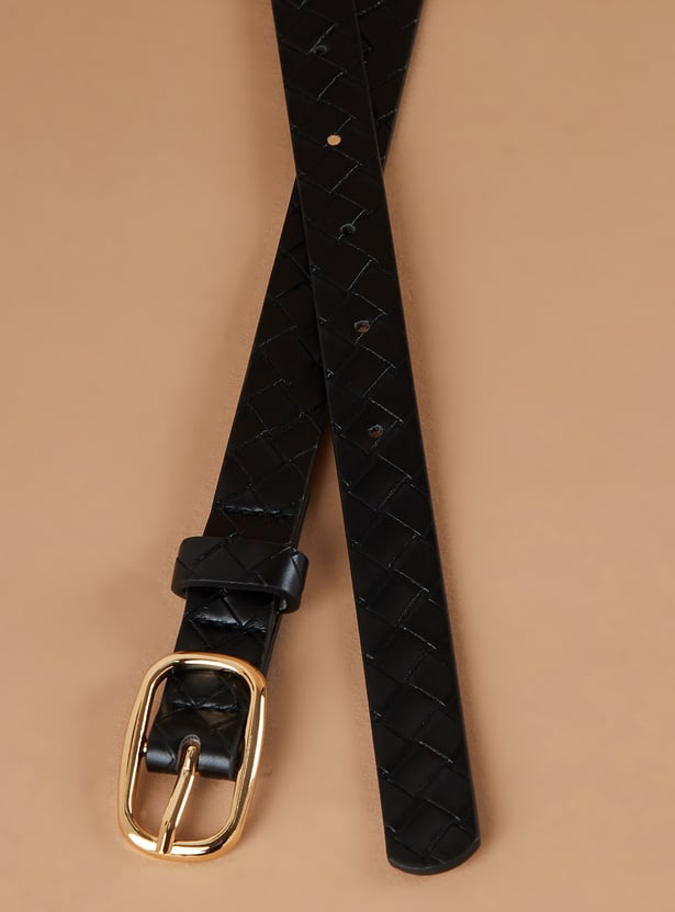 GINGER Textured Tang Buckle Belt