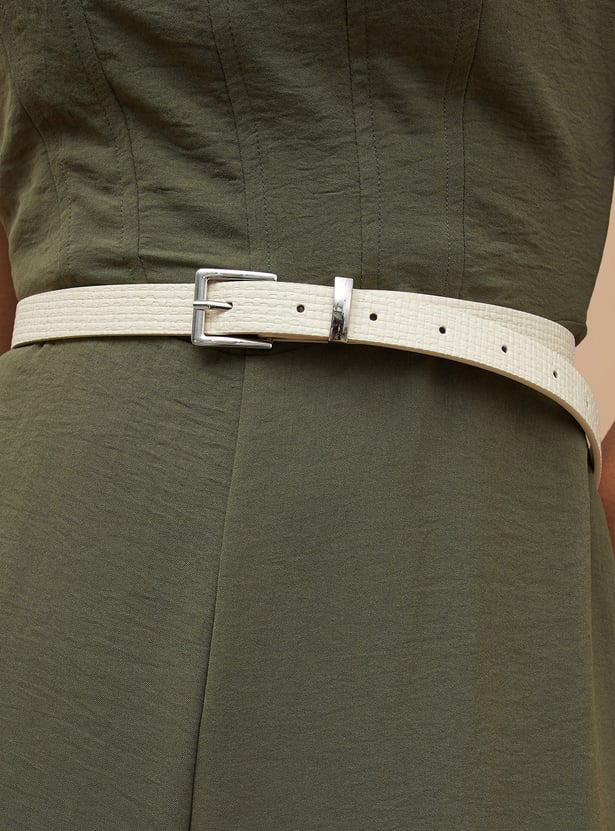 GINGER Textured Tang Buckle Belt