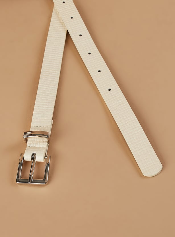 GINGER Textured Tang Buckle Belt