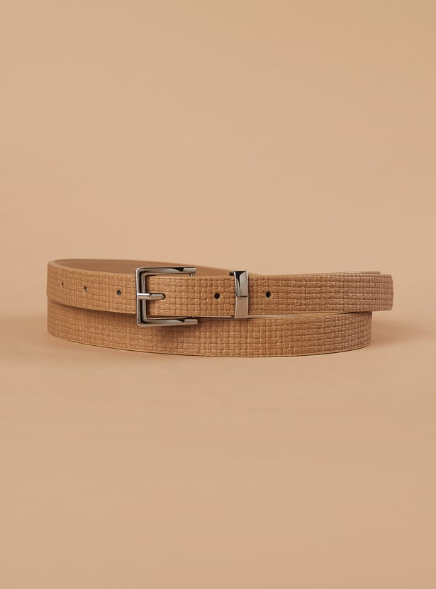 GINGER Textured Tang Buckle Belt