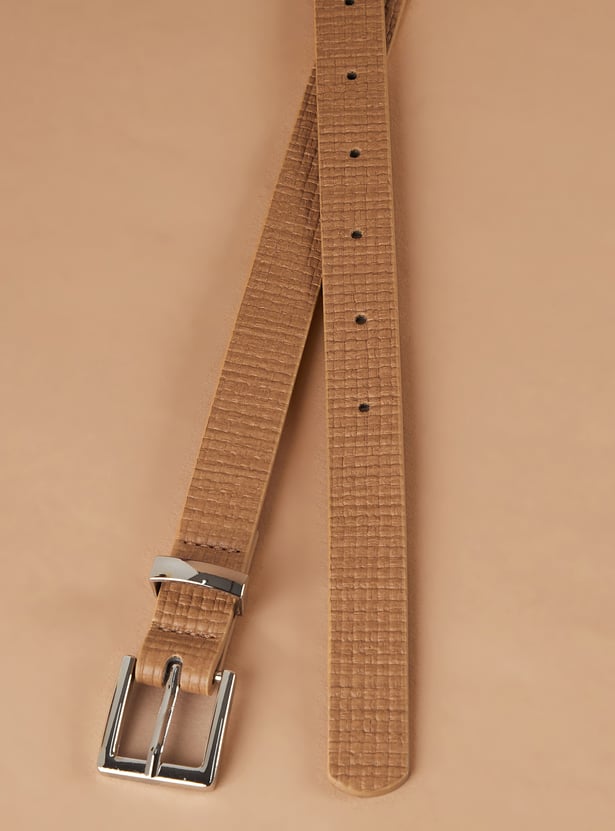 GINGER Textured Tang Buckle Belt
