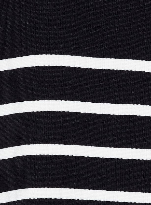 GINGER Striped V-Neck Top