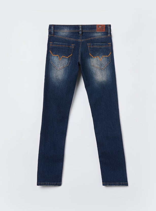 PEPE JEANS Boys Washed Slim Fit Jeans