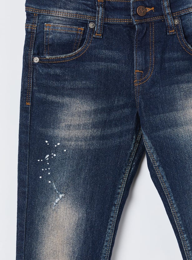 PEPE JEANS Boys Washed Slim Fit Jeans