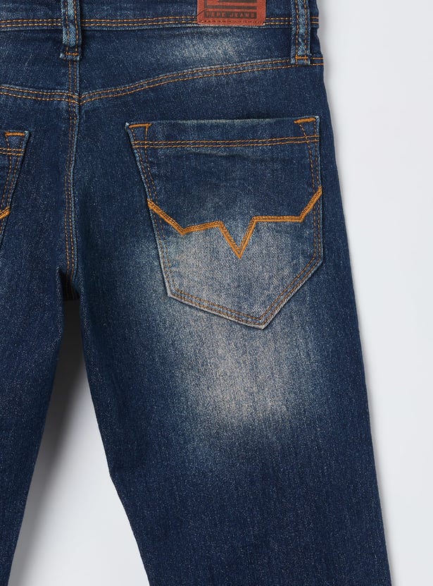 PEPE JEANS Boys Washed Slim Fit Jeans