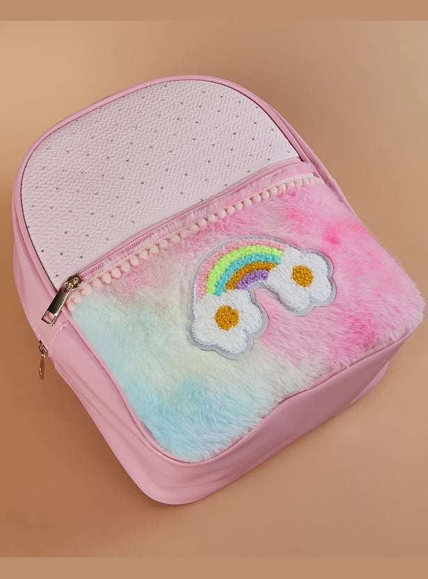 GINGER Rainbow Applique Backpack
