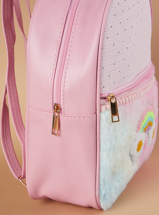GINGER Rainbow Applique Backpack