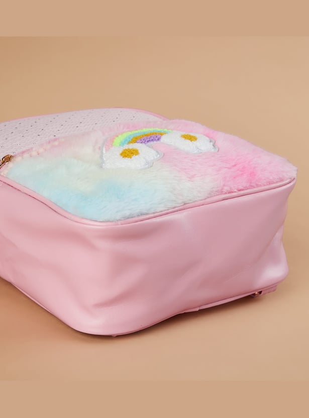 GINGER Rainbow Applique Backpack
