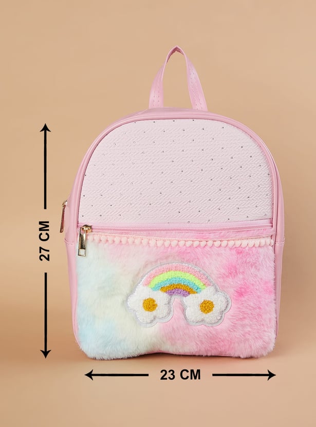 GINGER Rainbow Applique Backpack