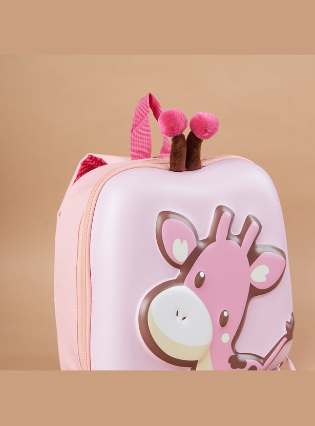 GINGER Giraffe Embossed Backpack