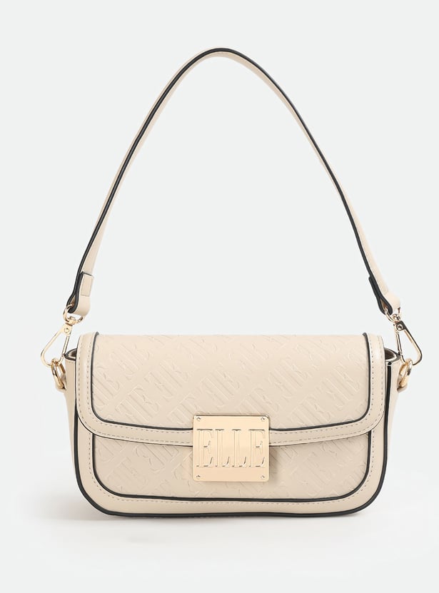 ELLE Monogram Embossed Sling Bag