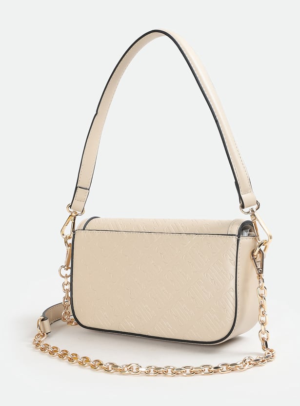 ELLE Monogram Embossed Sling Bag
