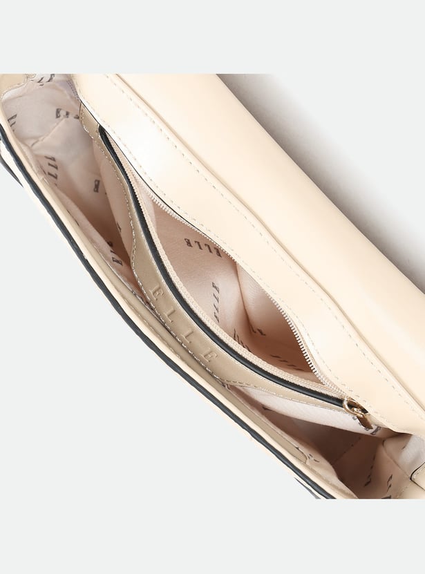 ELLE Monogram Embossed Sling Bag