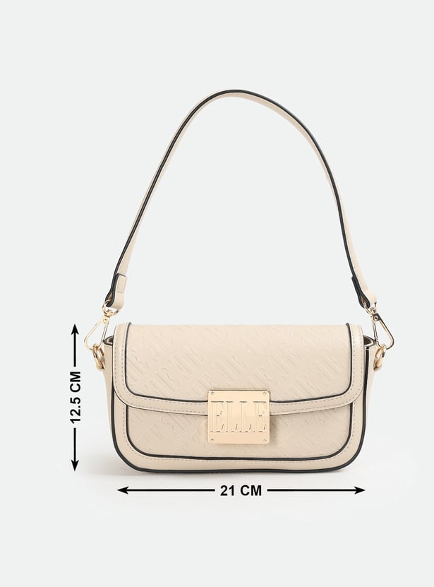 ELLE Monogram Embossed Sling Bag