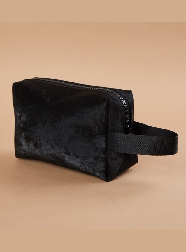 GINGER Slogan Embroidered Vanity Pouch