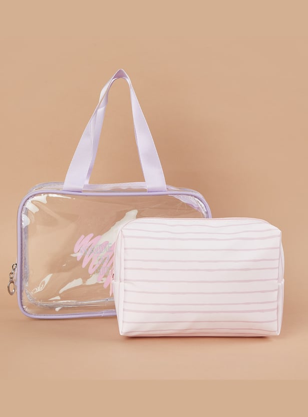 GINGER Printed Vanity Bag and Pouch - Pack of 2