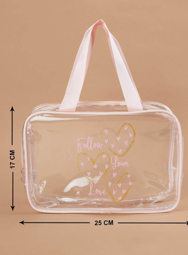 GINGER Printed Vanity Bag and Pouch - Pack of 2