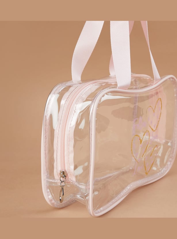 GINGER Printed Vanity Bag and Pouch - Pack of 2