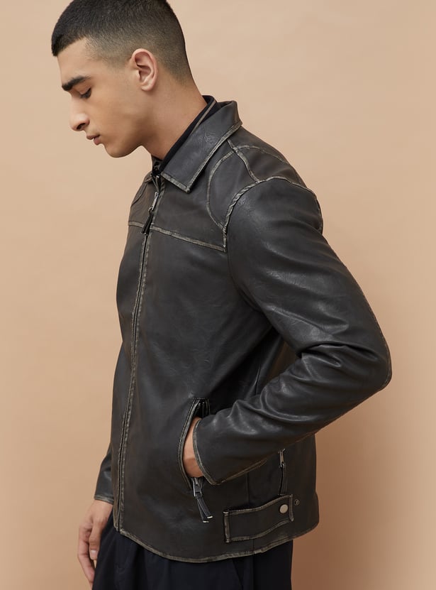 FORCA Faux Leather Jacket
