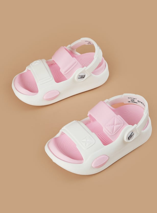 FAME FOREVER Girls Colourblock Dual Strap Sandals