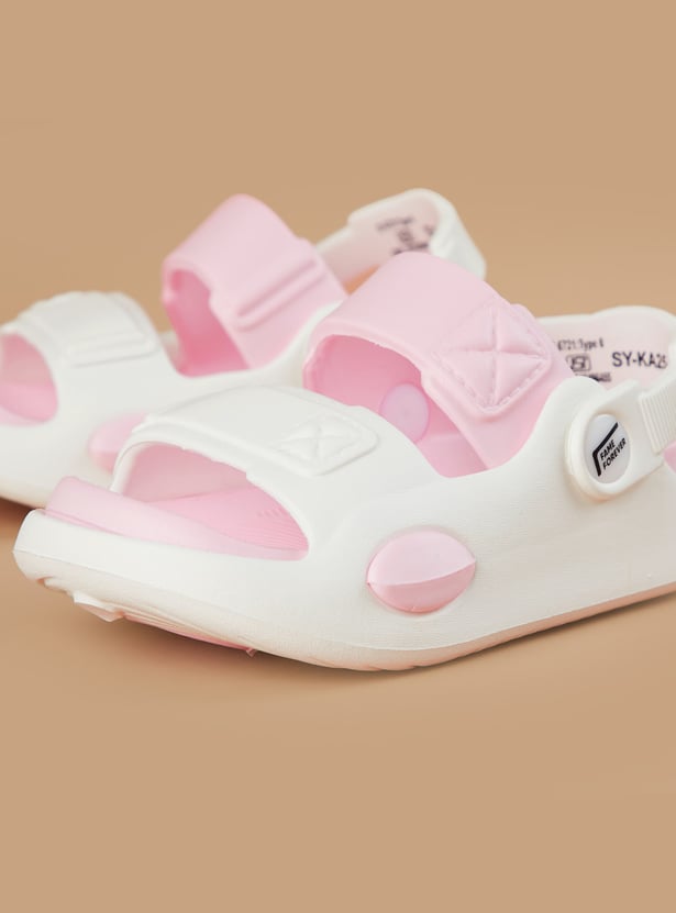 FAME FOREVER Girls Colourblock Dual Strap Sandals