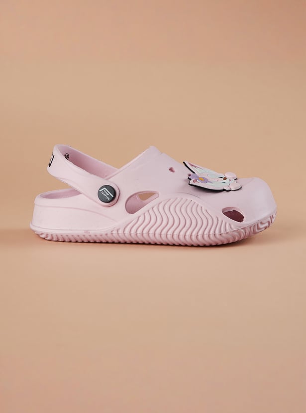 FAME FOREVER Girls Kitty Applique Clogs