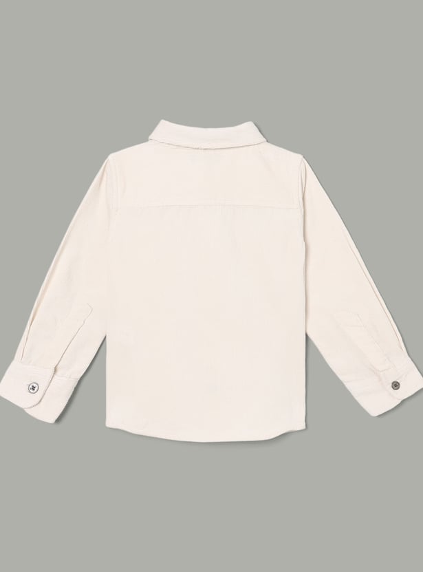 JUNIORS Boys Corduroy Shirt with Bow