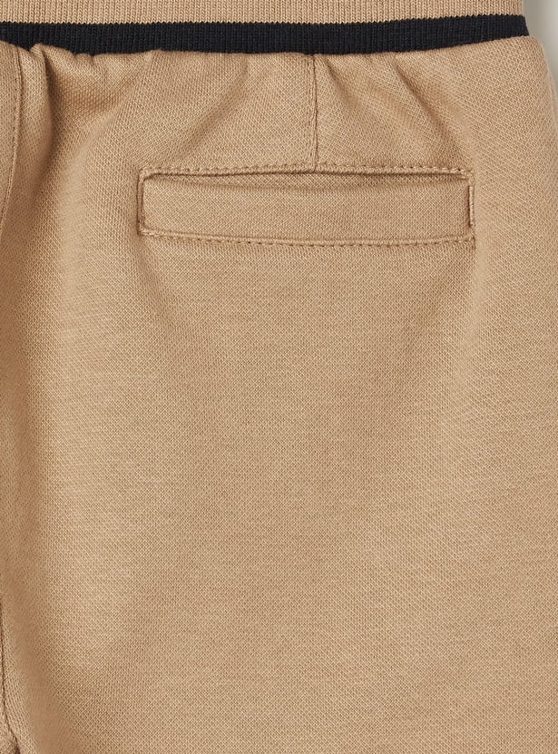 JUNIORS Boys Solid Elasticated Trousers