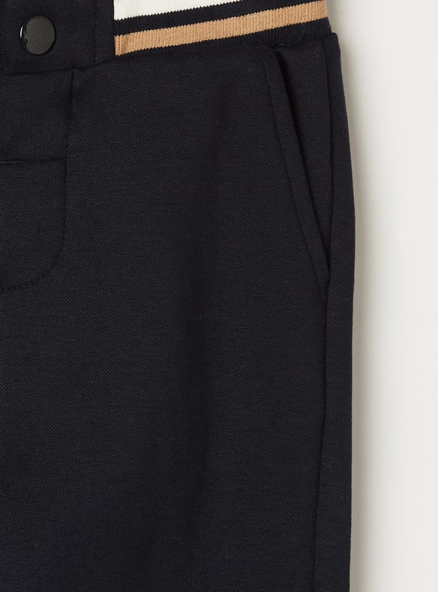 JUNIORS Boys Solid Elasticated Trousers