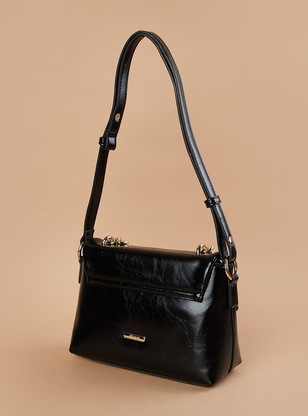 GINGER Houndstooth Textured Sling Bag